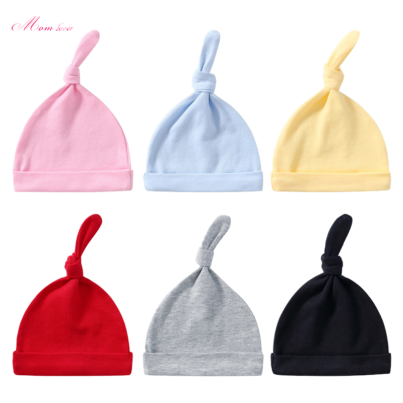Infant Solid Color Cotton Knitted Hat