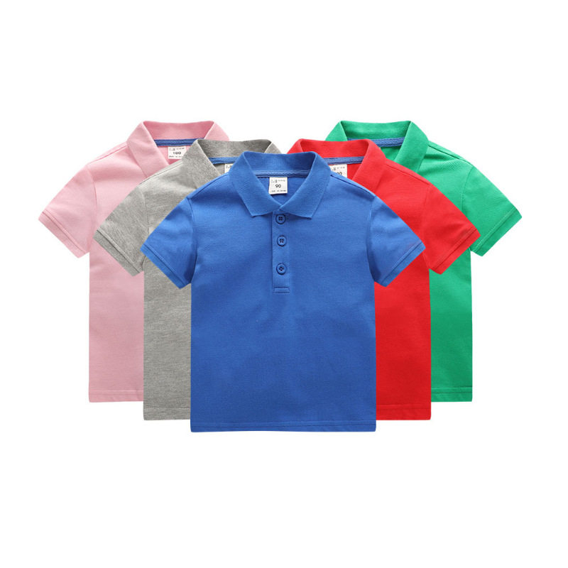 Custom logo Kids Polo Shirts 100% Cotton