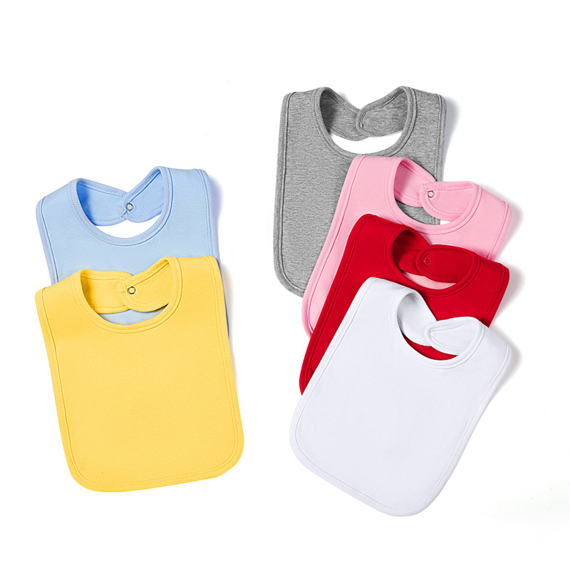 Infant Baby Solid Color Cotton Bib