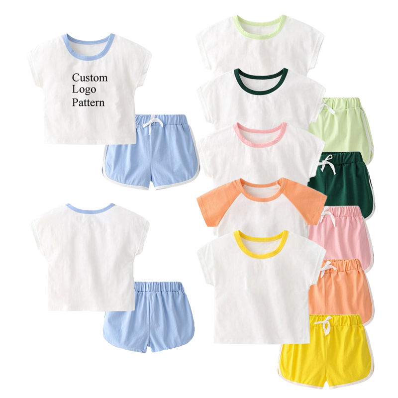Custom OEM Cotton Spandex Boy Toddler Clothes Sets