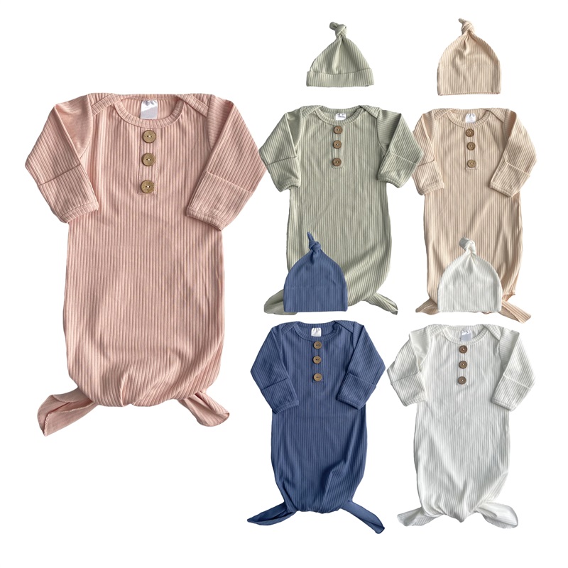Newborn Ribbed Baby Sleeping Bag Blankets Wrap Sleep Sack for Baby